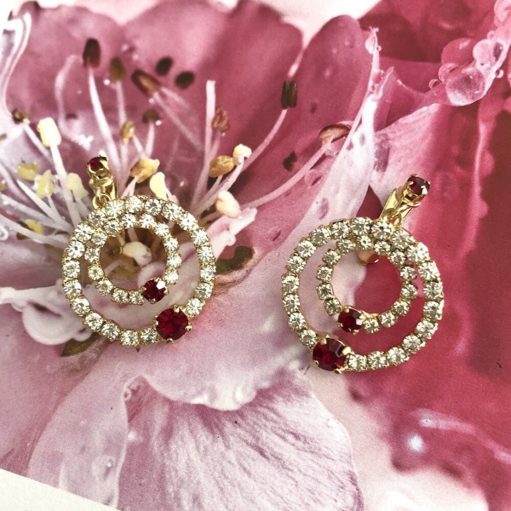 Boucles d’Oreilles Clips Vintage Rond XE7542