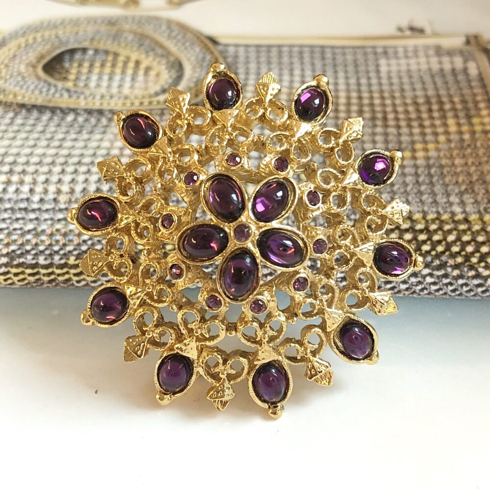 Broche Vintage Rosace 9879