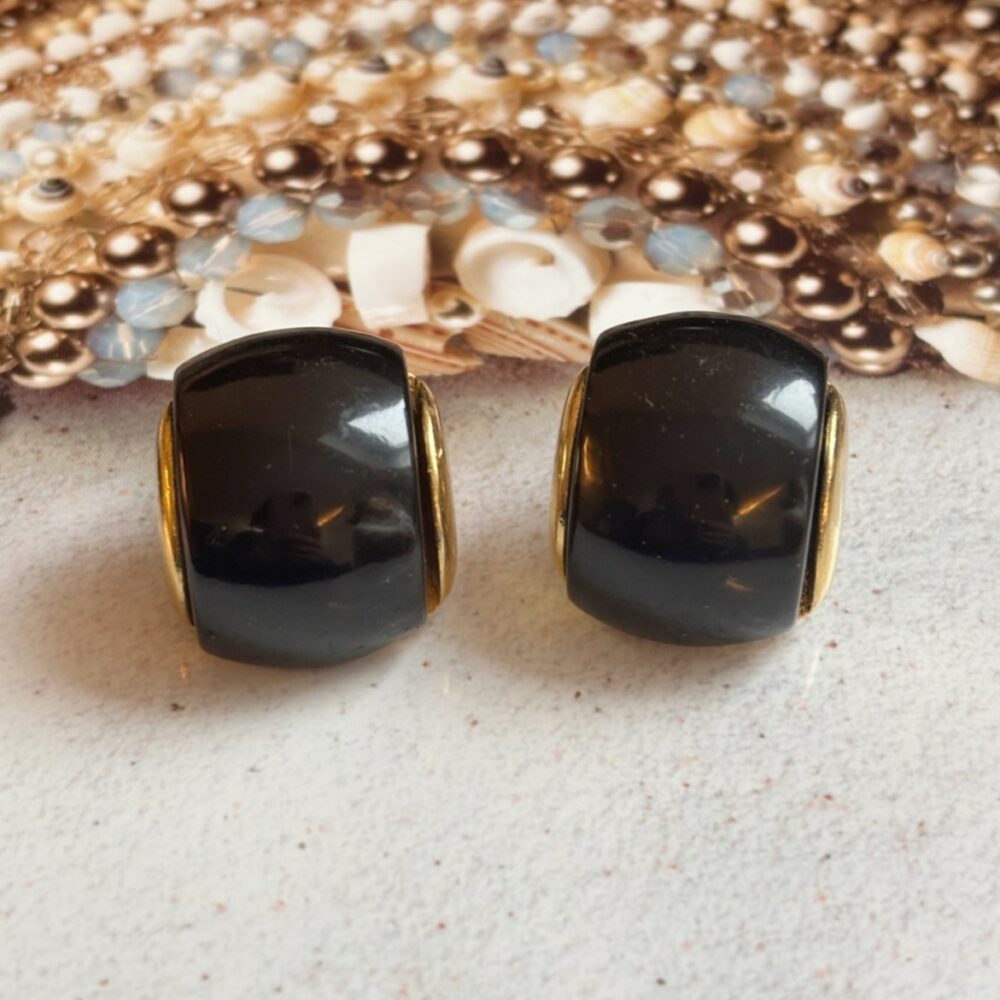 Boucles d’Oreilles Clips Vintage Rectangle P3021