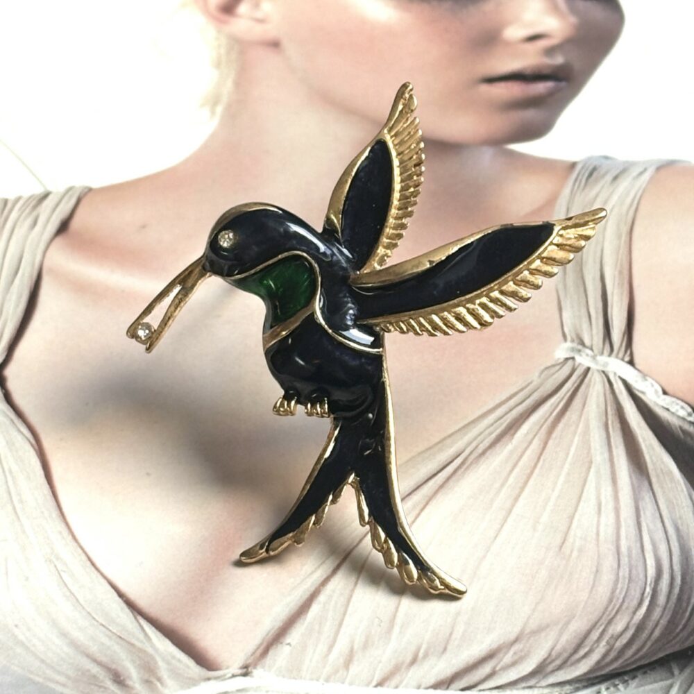 Broche Vintage Oiseau Colibri 20761