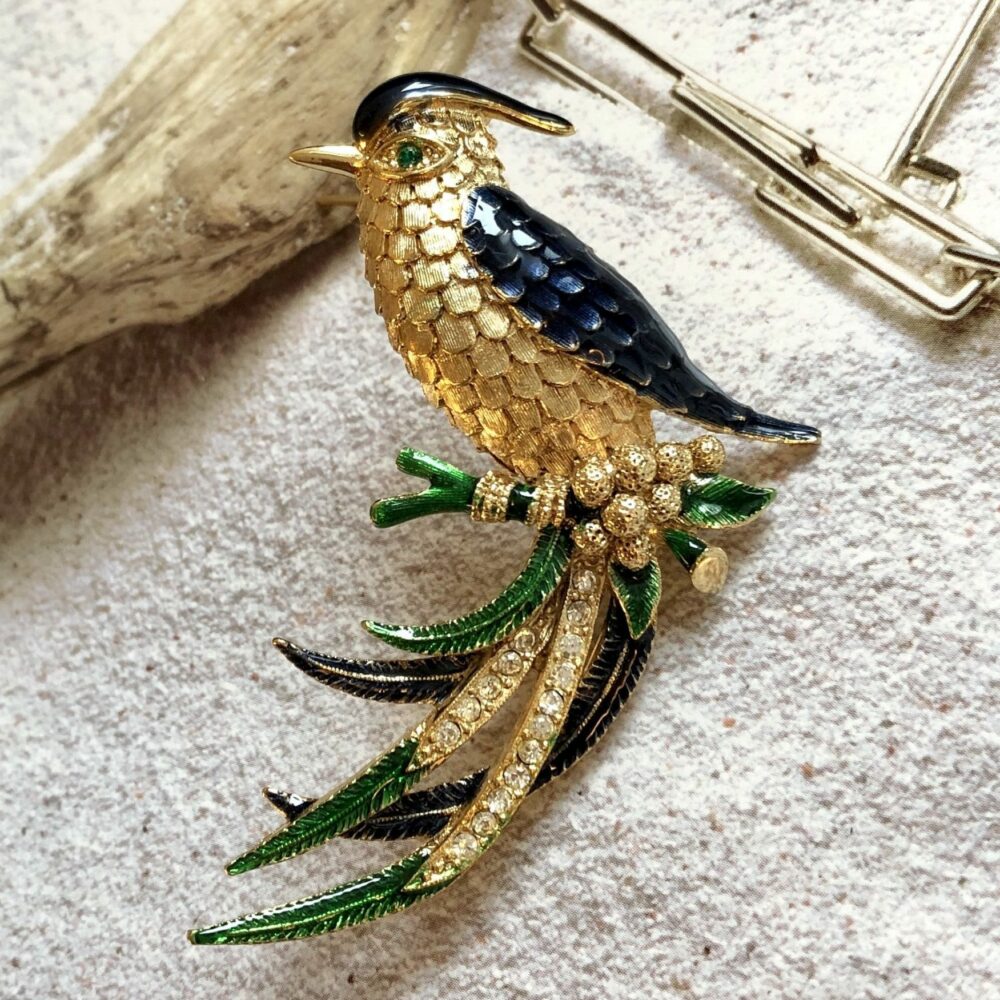 Broche Vintage SPHINX Oiseau A2385