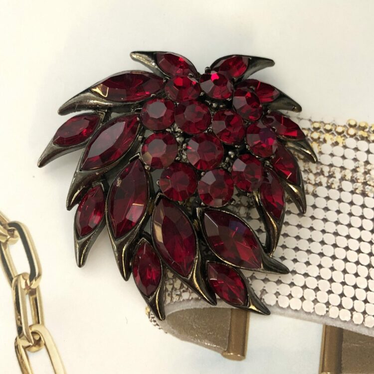 Broche Vintage SPHINX Feuille S2015