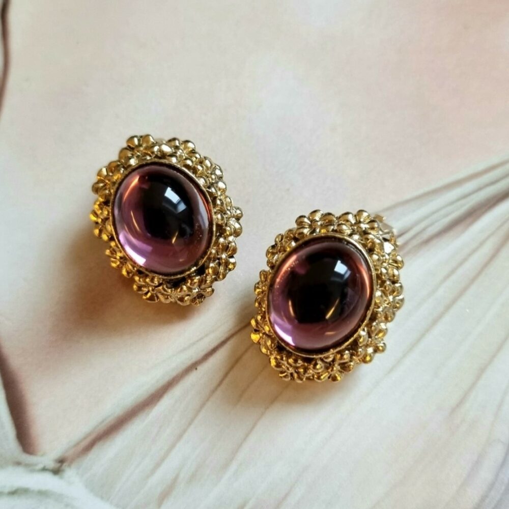 Boucles d’Oreilles Clips Vintage Néo Classique E975