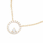 Collier Plaqué Or Rond 52HR029CZ