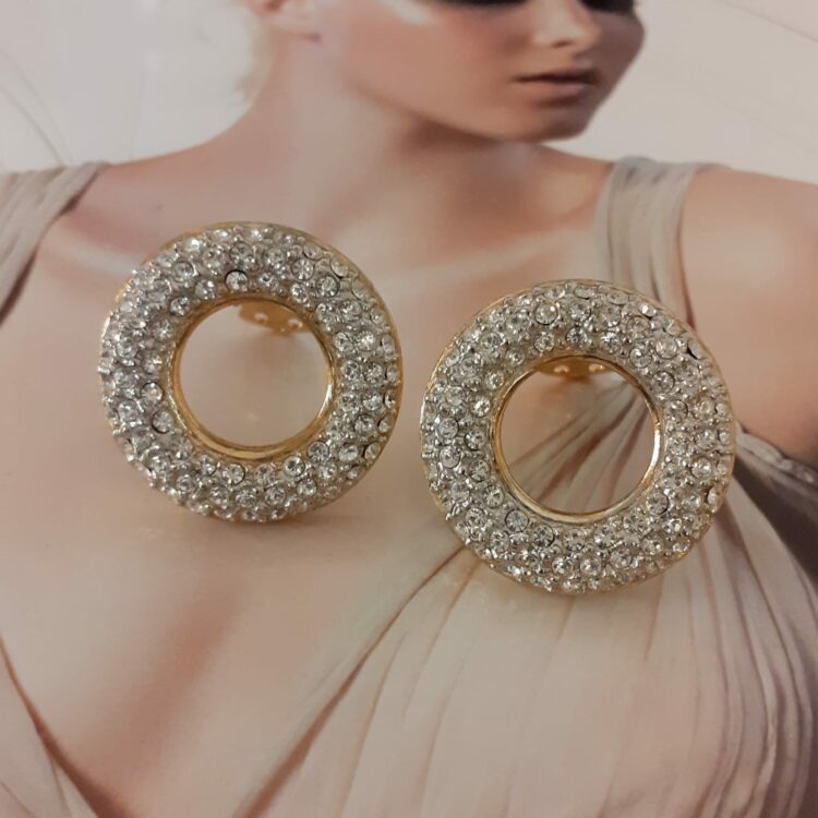 Boucles d’Oreilles Clips Vintage Rond E2712.