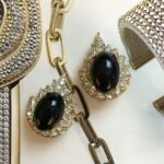 Boucles d’Oreilles Clips Vintage Ovale K524