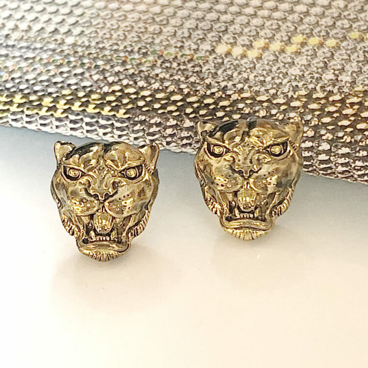 Boucles d’Oreilles Percées Vintage Panthère E20732