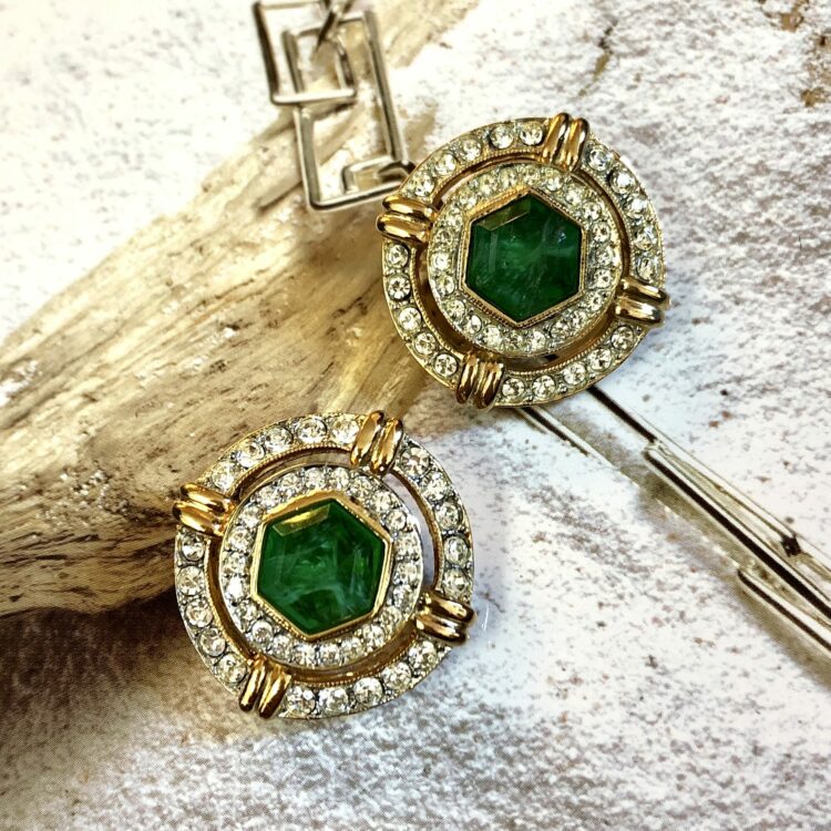 Boucles d’Oreilles Clips Vintage SPHINX Rond E2914