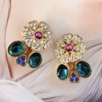 Boucles d’Oreilles Clips Vintage SPHINX Fleur E2374