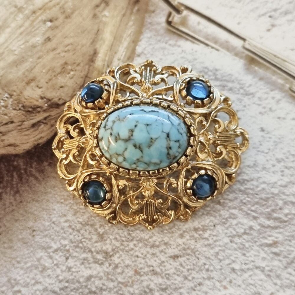 Broche Vintage Rosace A2294