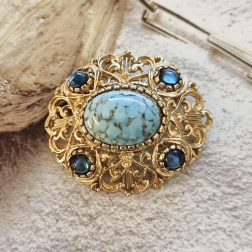 Broche Vintage Rosace A2294